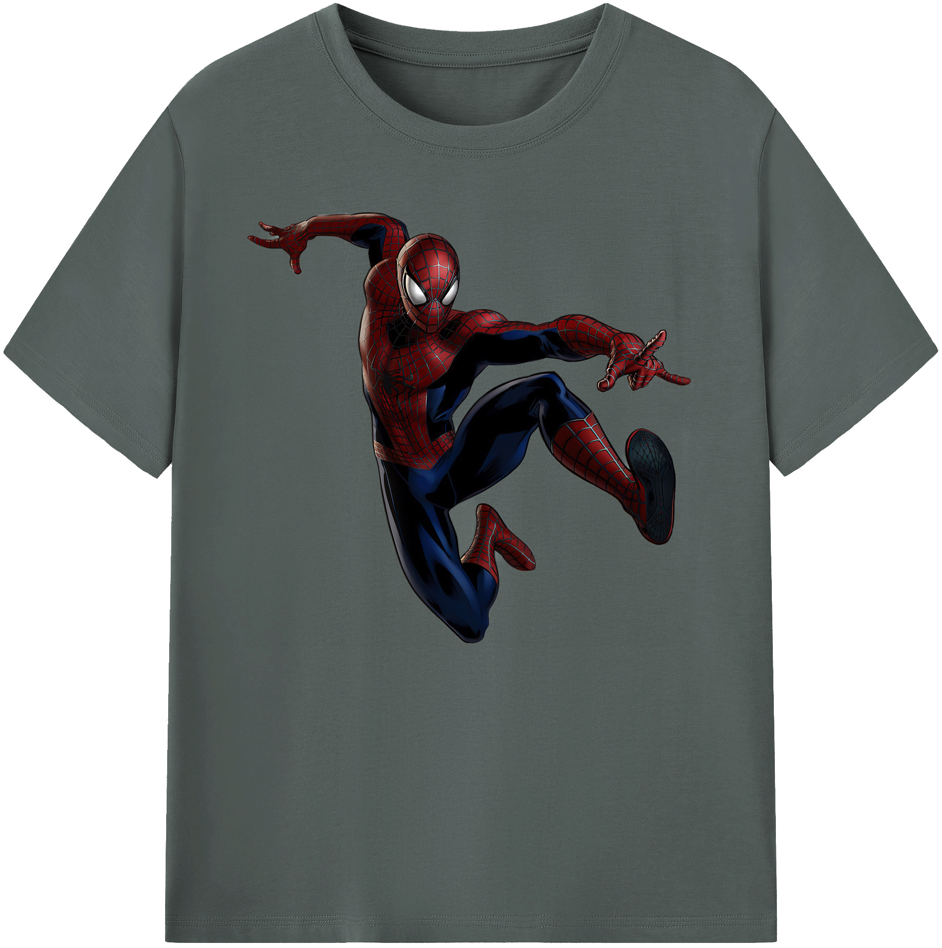 （画像用） Spider Man スパイダーマン 綿100％ メンズ半袖Tシャツ｜肌触りやわらか＆通気性